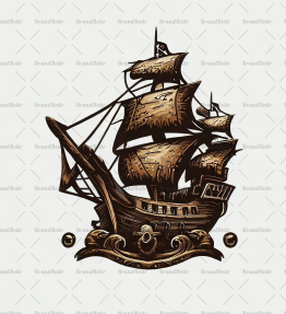 Antikes Piratenschiff